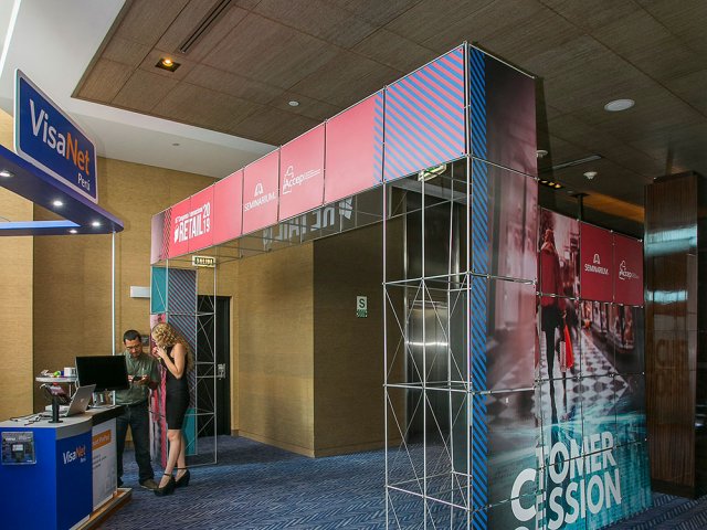 XVI Congreso de Retail 2019 - stand de feria, implementacion de eventos, estructuras modulares, burk