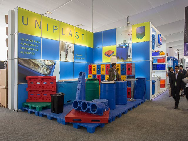 Stand UNIPLAST - estructura modular PON - Expoalimentaria 2018 - burkhardt leitner modular spaces - 