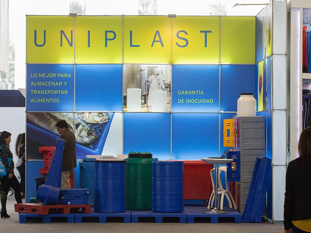 Stand UNIPLAST - estructura modular PON - Expoalimentaria 2018 - burkhardt leitner modular spaces - 