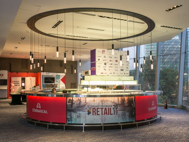 XVI Congreso de Retail 2019 - stand de feria, implementacion de eventos, estructuras modulares, burk