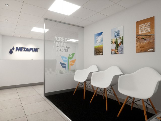 Remodelaci�n recepci�n oficinas de NETAFIM